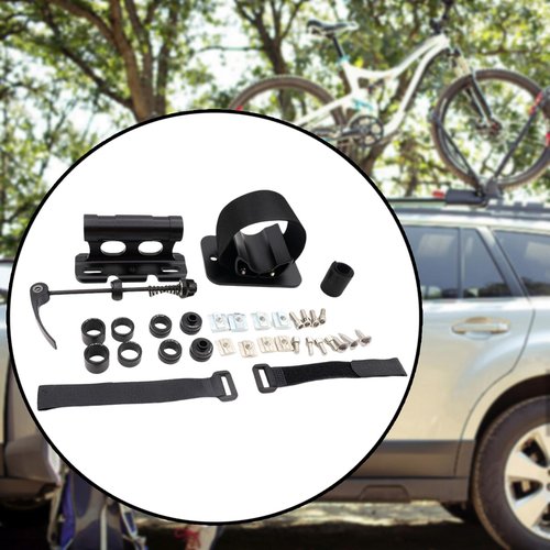 Bike Block Fork Mount Bike Stand Thru Axle Carrier Versatile Parking Rack Car Roof Rack for Truck Mountain Bike Cross Bar SUV, withQuickReleaseTool