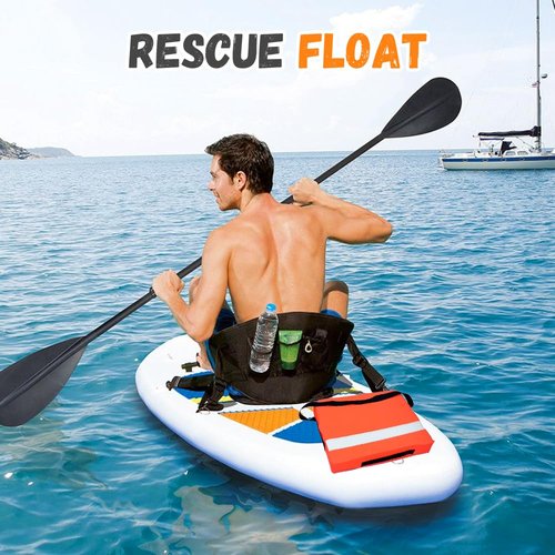 Boat Throwable Flotation Device, 2025 Upgraded High Buoyancy Boat Throw Cushion with Strap, Swimming & Rescue Boat Throwable Flotation Device, Orange Throwable Flotation Cushion (1)
