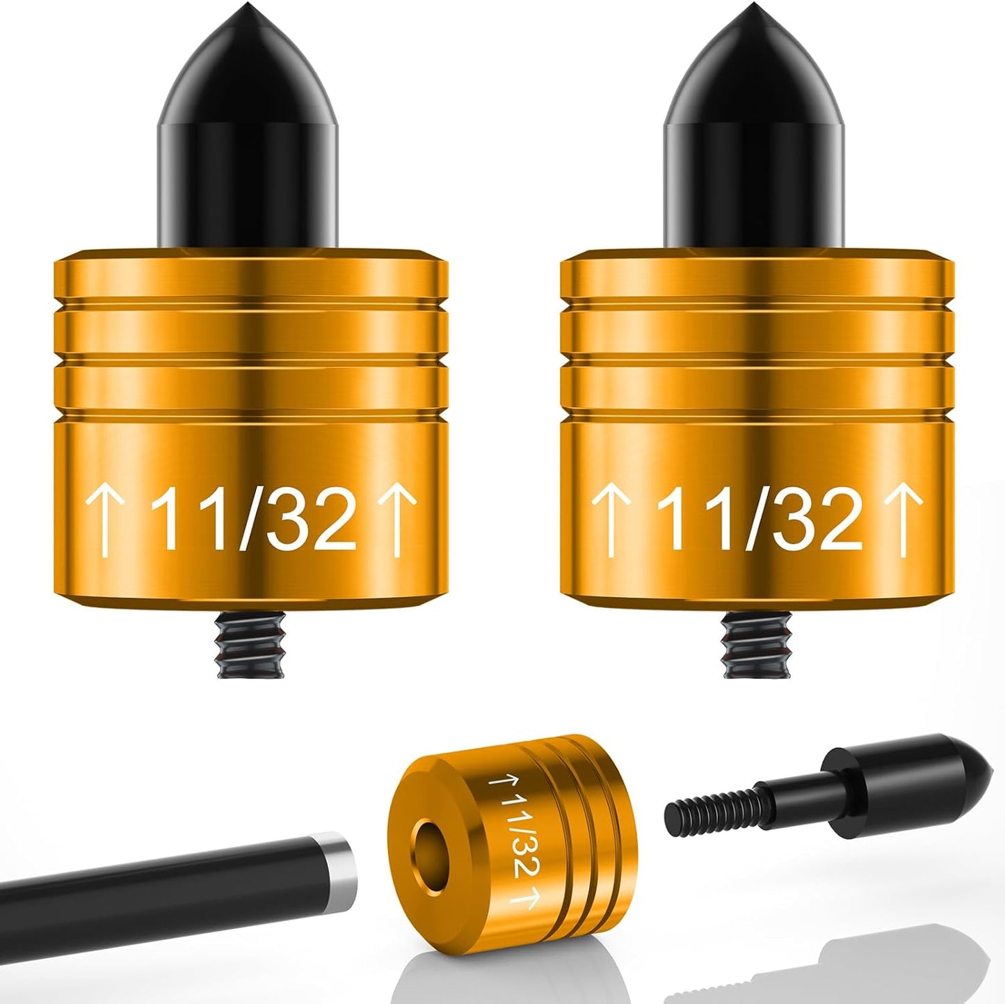 2PCS Crossbow Decocking Bolts - Universal Fit Hunting Crossbow Accessories & Bolt Release Tips for Recurve & Compound Bows