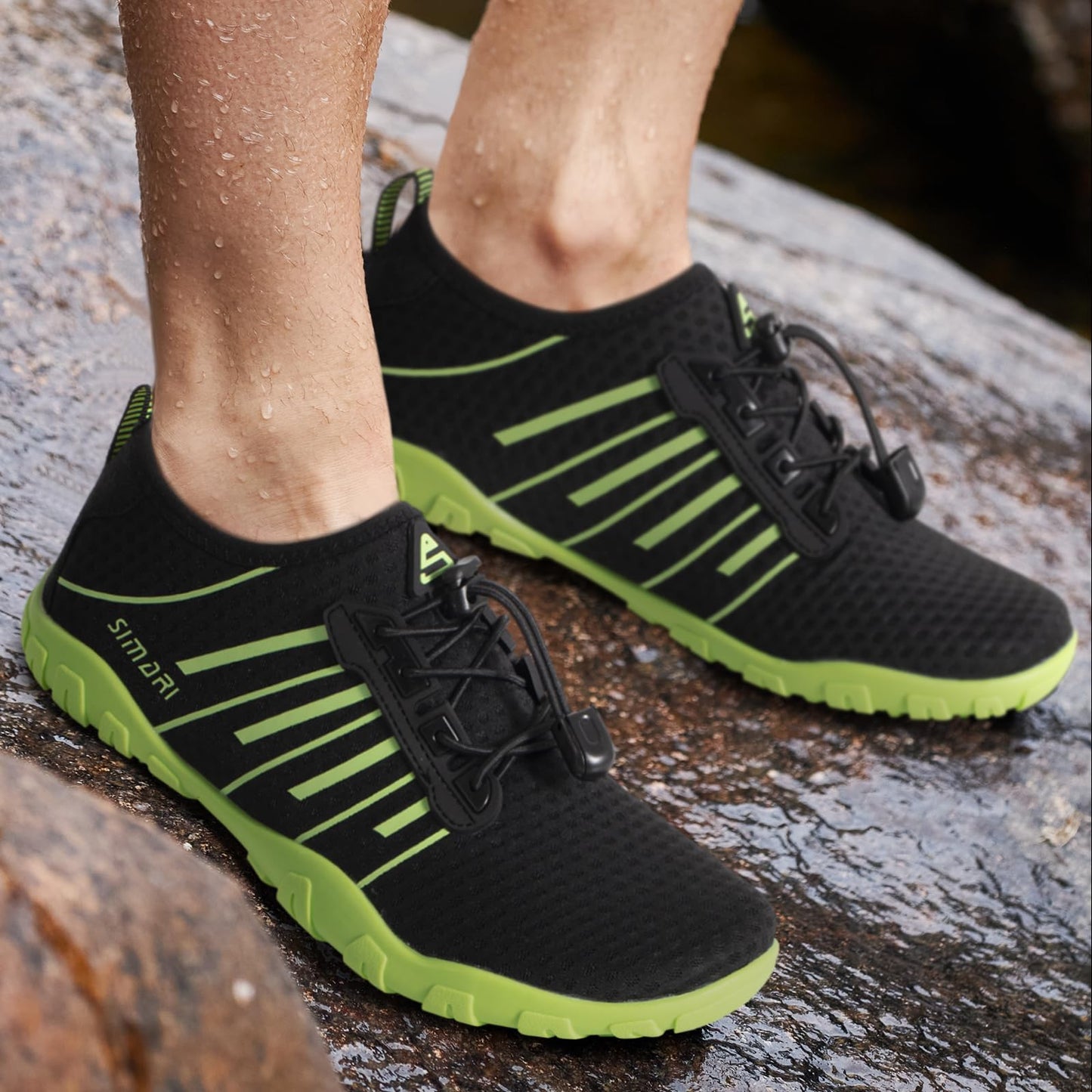 SIMARI Water Shoes for Women Men - Barefoot Quick-Dry Aqua Socks | Lightweight Swim Shoes for Surfing, Swimming, Beach Sports, Kayaking, Diving | Non-Slip Design