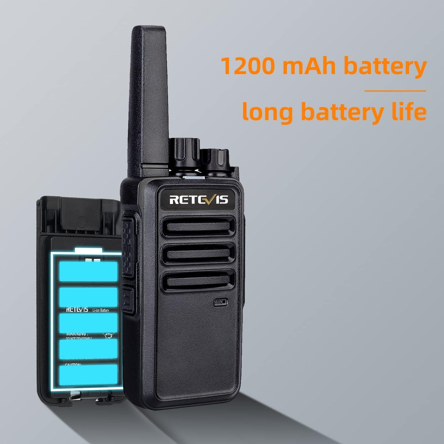 Retevis RT68 FRS Walkie Talkies for Adults Long Range (2 Pack)