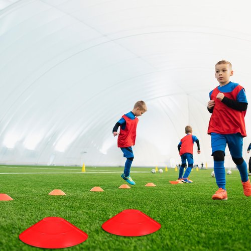 JOUTYFOR 120 Pack Agile Soccer Cones with Portable Bags & Brackets,Sports Cones,Cone Sport,Agile Soccer Cones Used for Football Training