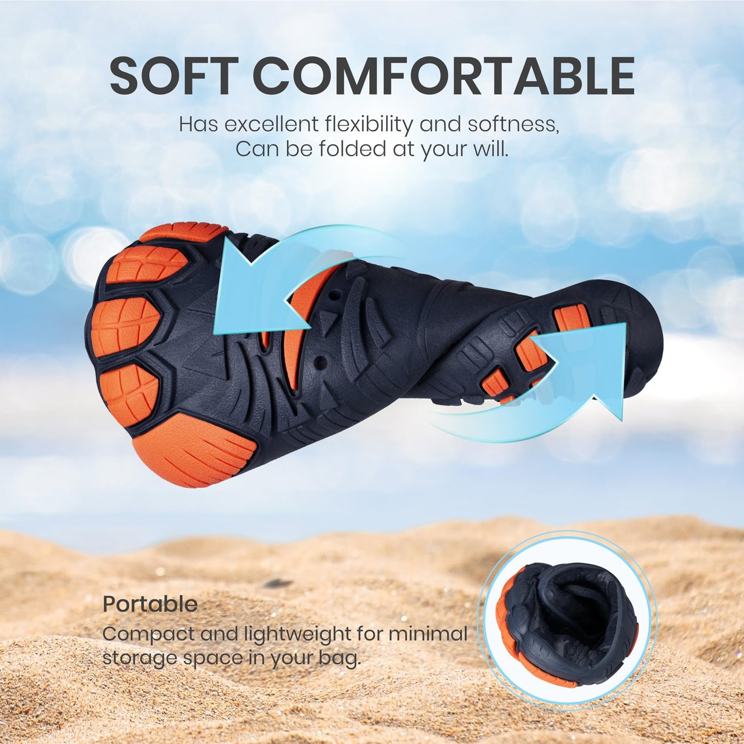 SEEKWAY Barefoot Water Shoes for Kids - Wide Toe Box and Quick-Dry Sand Shoes Toddler for Hiking Swim Beach Pool Kayak Sport Accessories, Camping Essentials Non-Slip for Boys Girls Sizes