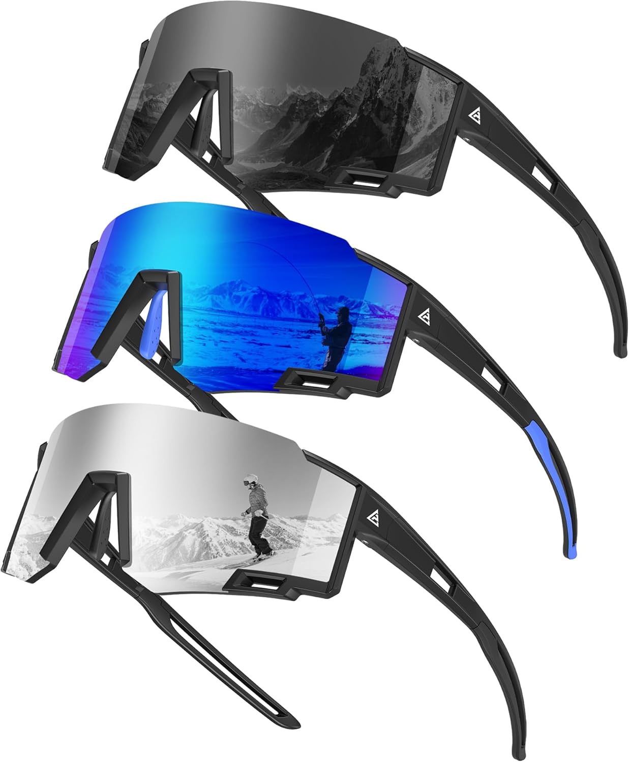 KALIYADI Sports Sunglasses-Men Polarized-Mens-Sunglasses Women: Running Sun Glasses with UV400 for Fishing Cycling