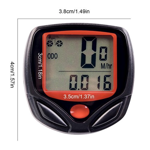 Bikes Mileage Tracker - LCD Display Waterproof Bikes Speedometer | Bicycles Odometer | Speedometer Bicycles Speedometer | Clear Data Bikes Computer, Cycling Supplies for Scooters