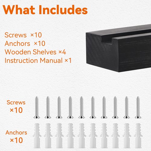 Famaster Sports Card Display Shelf for Wall, Holds 20 Trading Cards, 4PCS Wooden Card Holder for Baseball, Football, Basketball, and Graded Card Collection, Black