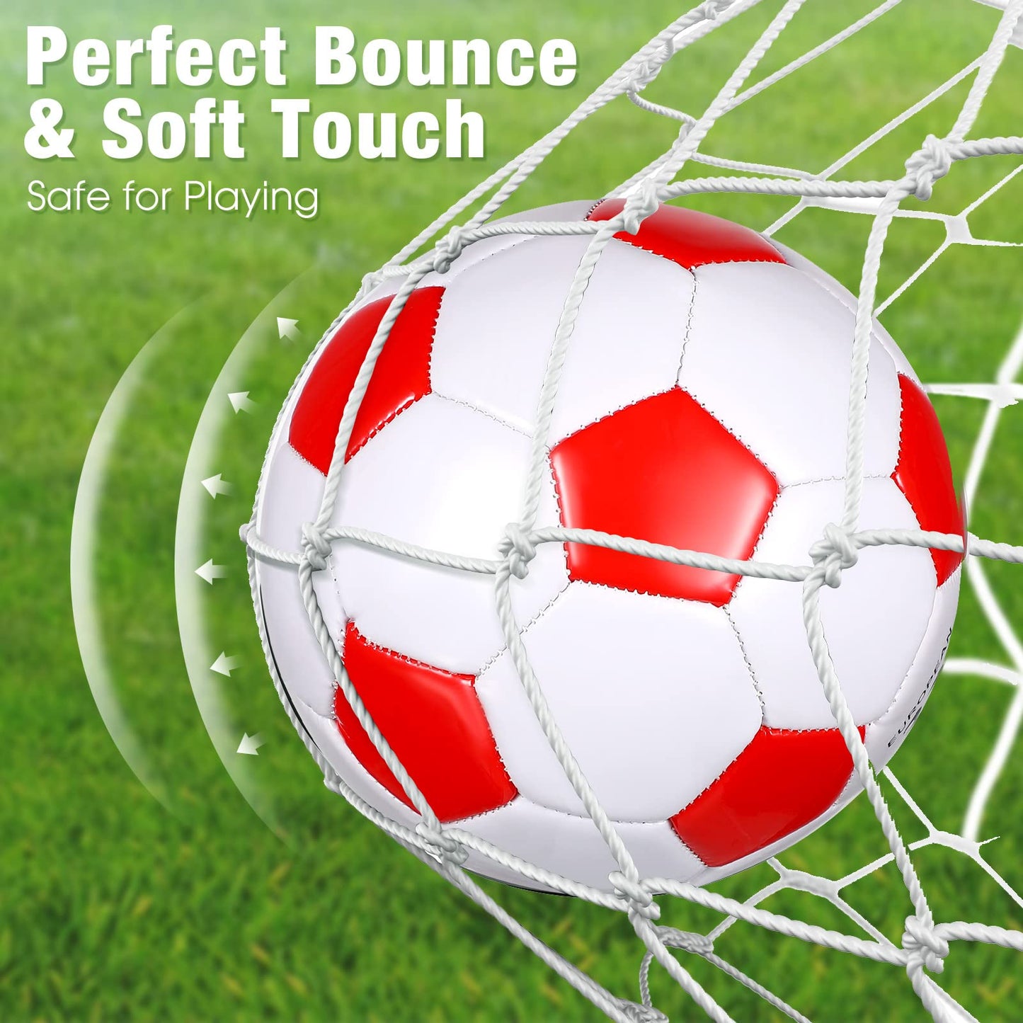HyDren 8 Pcs Soccer Balls Bulk with Pump Deflated Official Size Sport Soccer Ball for Kid Adult Game Match Indoor Outdoor Gift for Back to School Sports Game Birthday Party Gift(Size 5)