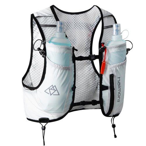 Haimont Hydration Backpack Running for Men Women, Running Vest Pack with Breathable Mesh for Trail Running, Hiking, M, White