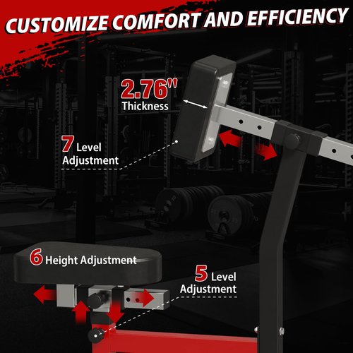 Mikolo Seated Row Machine, Back Machines Home Gym Plate Loaded, Adjustable Back Workout Equipment LAT Machine, with Independent Arms & Multi Grip Positions, 400LBS Capacity