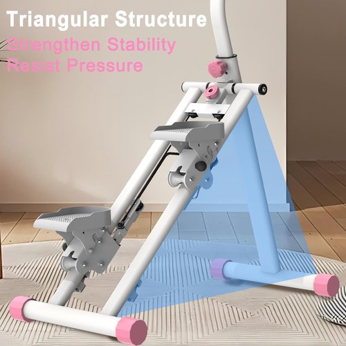 Stair Stepper for Home,Vertical Climber Workout Machine with Stable Frame and Adjustable Handlebar for Legs Workouts,Full-Body Cardio Workout Equipment for Women & Men (Pink)
