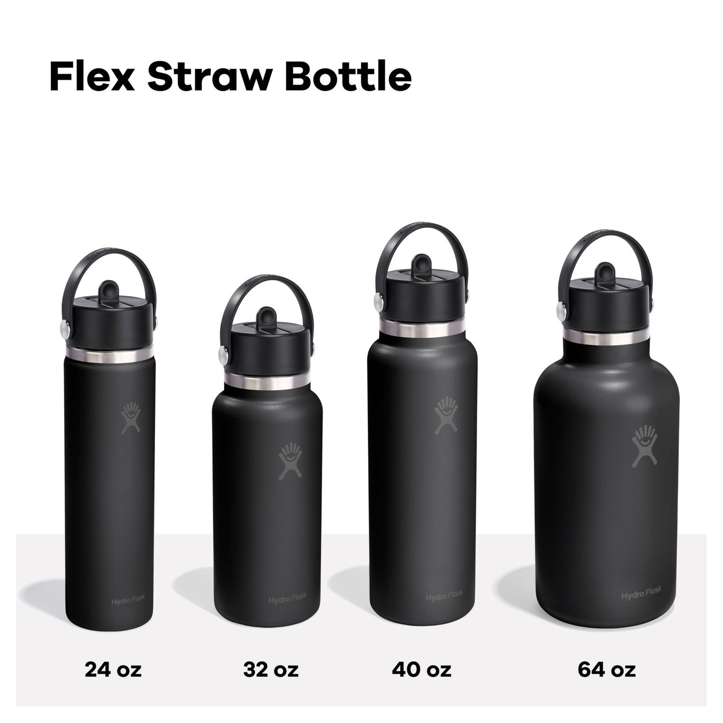 Hydro Flask Water Bottle - Insulated Stainless Steel - Wide Straw Lid, Non Spill, Leakproof in 40 Oz Mermaid Green