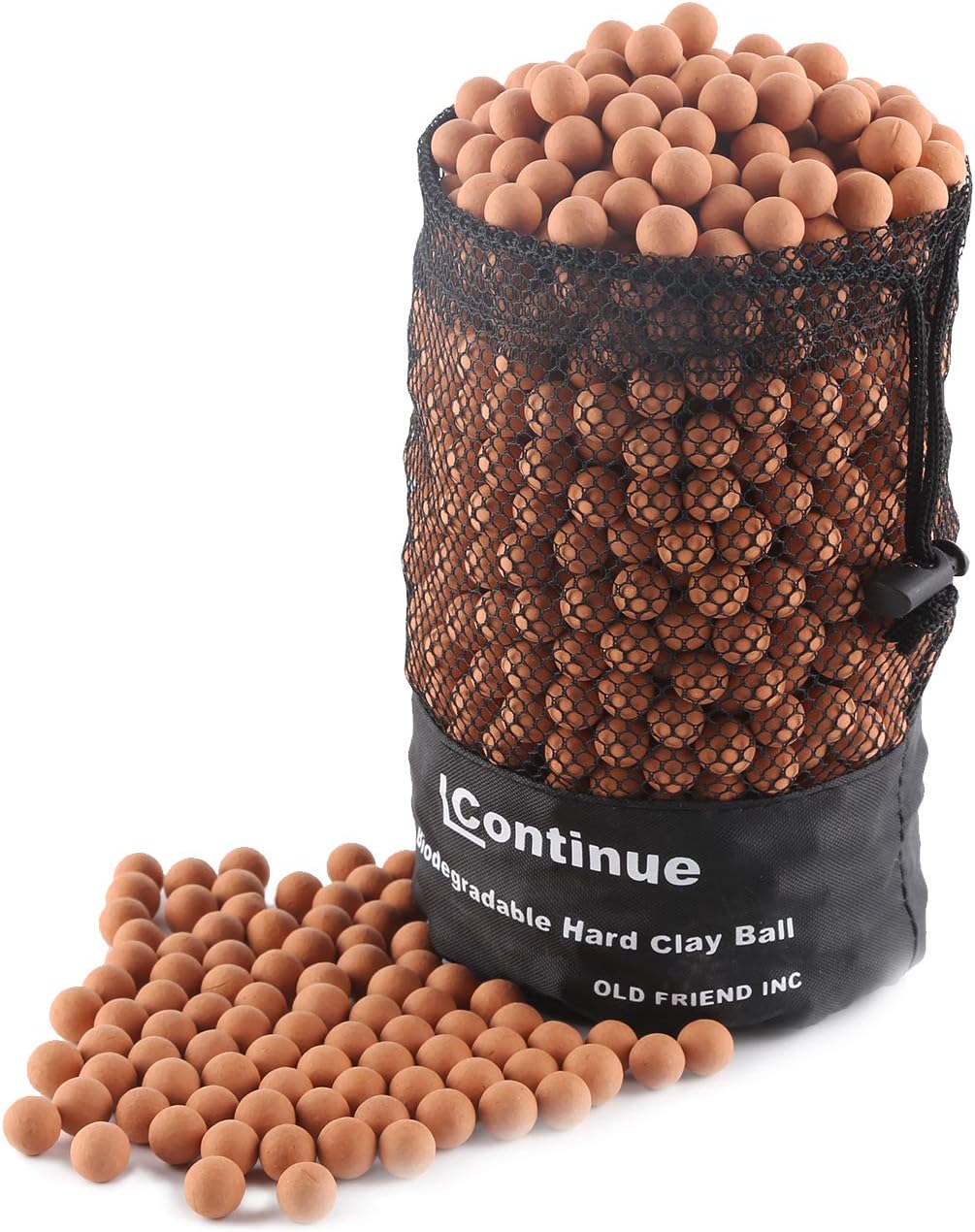 1500 Pieces Diameter 3/8" Slingshot Ammo Biodegradable Hard Clay Ball.