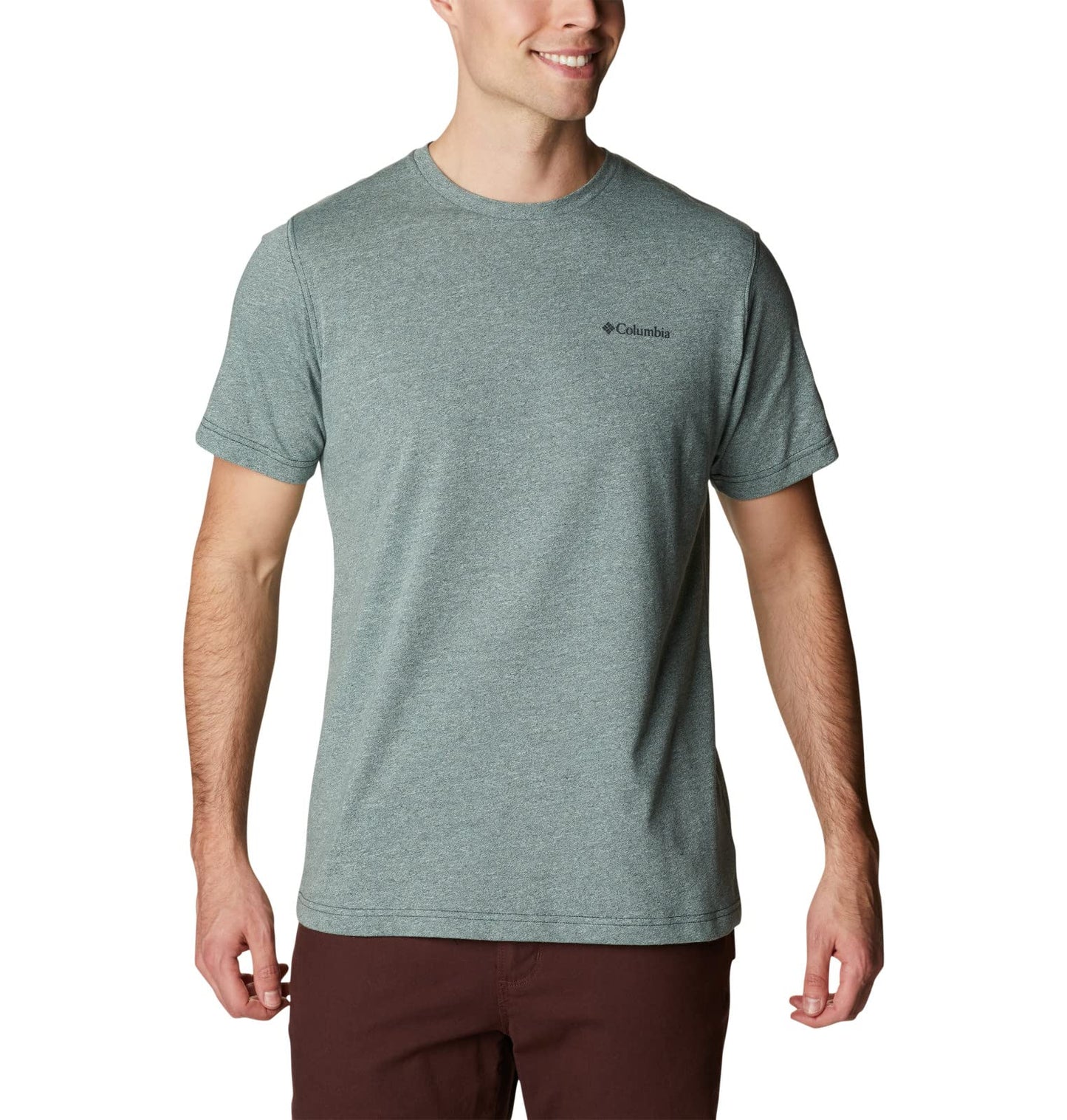 Columbia Men's Thistletown Hills Short Sleeve, Kelp/Spruce, 4X Big