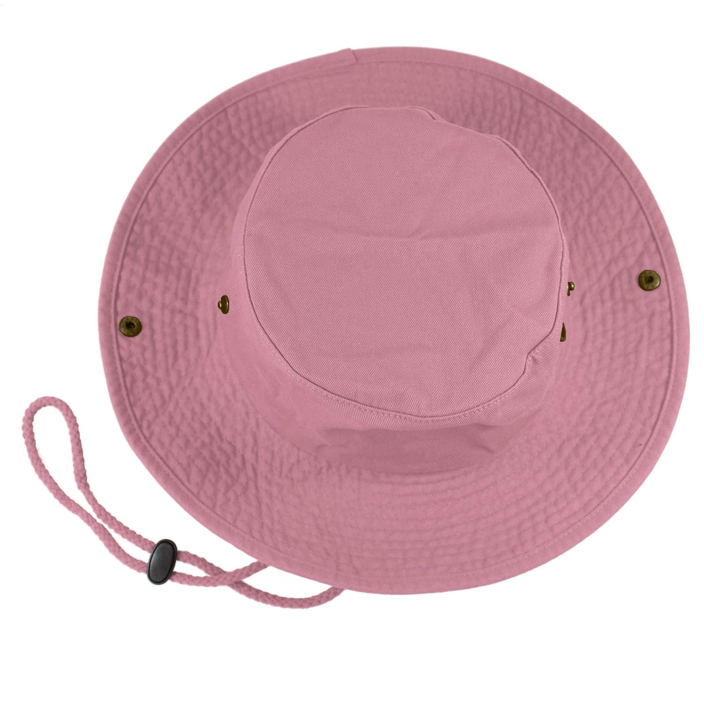 Gelante 100% Cotton Stone-Washed Adjustable Bucket Safari Boonie Sun Hats 1910-Pink-S/M