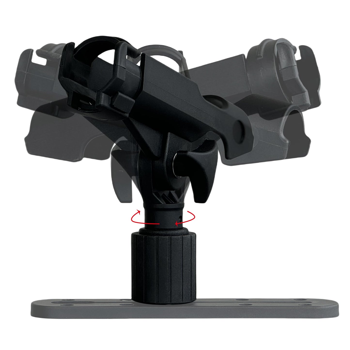 2 Pack Fishing Rod Holder with Track Mount Universal T-Shaped Screw Mounted on Rail for Kayak, Canoe, Fishing Boat (2Pack Rod Holders)