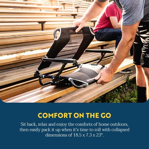 GCI Outdoor Big Comfort Stadium Chair with Armrests