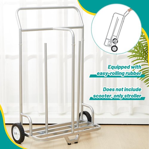 BBTO Scooter Storage Cart Scooter Stacker for Gym Indoor Outdoor Activities Play Equipment Storage and Organization