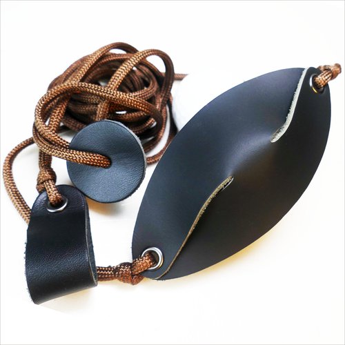 Shepherd Sling Handmade Leather Throwing Old-Fashioned Slingshot Rock Sling Dog Ball Launcher Ball Thrower Dog Tennis Ball Launcher