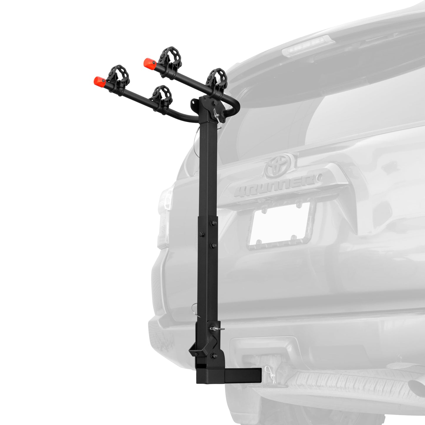 Retrospec Lenox 2-5 - Bike Hitch Rack for Cars, Trucks, SUVs with 2” Hitch | Foldable Steel Frame with Anti-Rattle Adapter, Tie Down Cradles and Straps - Fits Most Frames,Black
