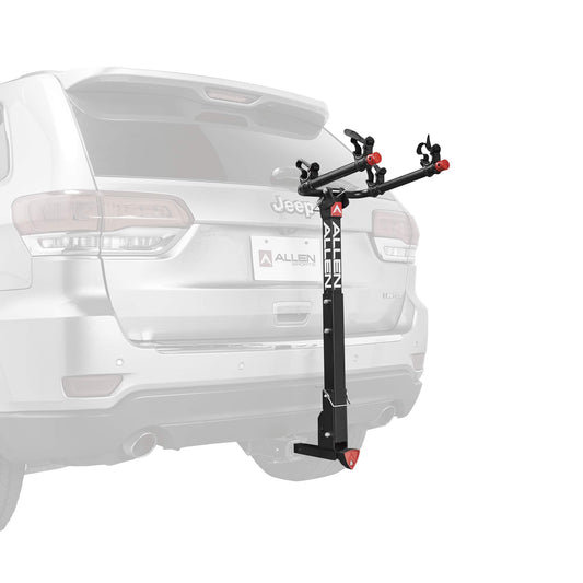 Allen Sports Deluxe Locking Quick Release 2-Bike Carrier for 2 Inch & 1 4 in. Hitch, Model 522QR , Black