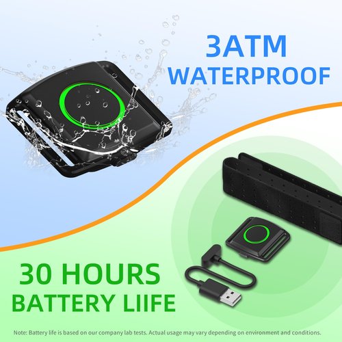 EZON C022Pro Heart Rate Monitor Armband with ANT+ & Bluetooth,LED HR Zone Indicator Lights,3ATM Waterproof, Adjustable Arm Strap for Running Cycling Gym,Compatible with Peloton/Wahoo/Strava
