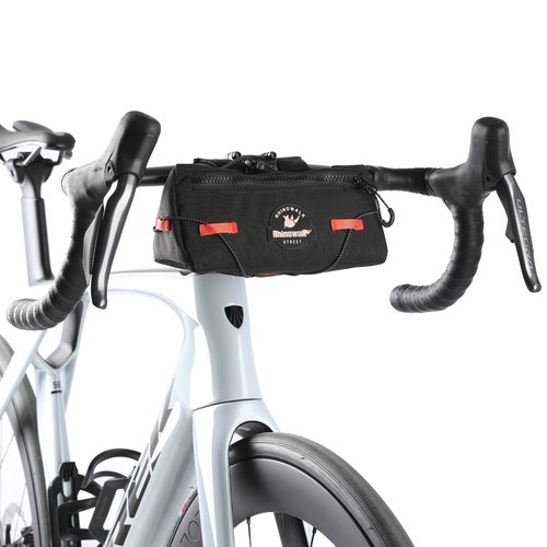 abamita Bike Handlebar Bag Cycling Urban Front Bag 0.9L Rhinowalk Small Handlebar Bag Suitable for Folding Road Mountain Bike (Black)