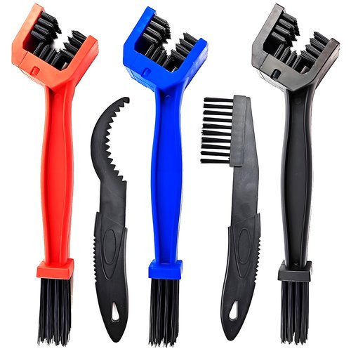 5 Pcs Bike Chain Cleaner Kit, Bike or Motorcycle Chain Washer, Bicycle Chain Cleaning Brush Tool, Bike Cleaner Scrubber Gear Brush Maintenance Tools, Motorcycle Washer Cleaner Brush