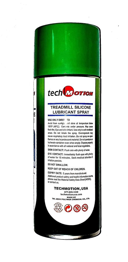 Techmotion 100% Silicone Treadmill Belt & Deck Lubricant Spray p/n TM-01309