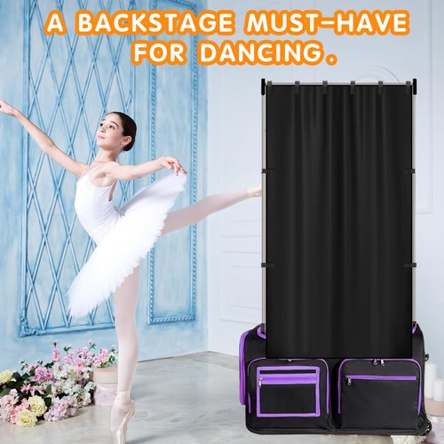 MOPHOEXII Privacy Curtain for Dance Bag,Portable Privacy Screen for Women Girl Competition Dance Bag,Changing Room for Rolling Dance Garment Bag Accessories,Camping 1 Pack