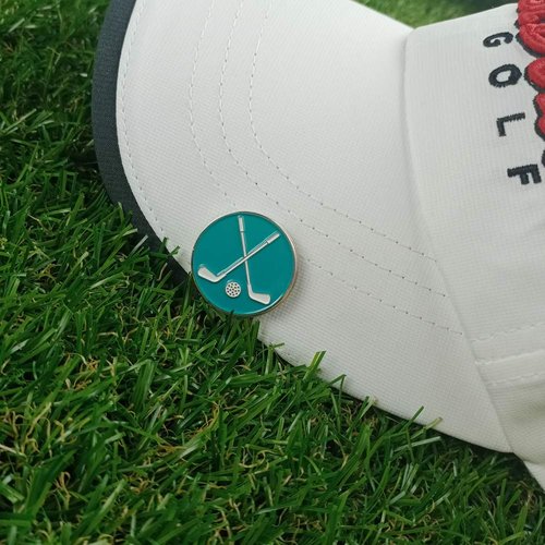 GOLTERS Golf Ball Markers with Hat Clips Value Sets for Men Women Golfer, Removable Attaches Easily to Golf Cap Premium Gifts (Golf Club)
