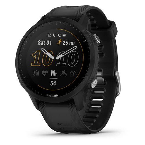 Garmin Forerunner® 955, GPS Running Smartwatch, Tailored to Triathletes, Long-Lasting Battery, Black (Renewed)