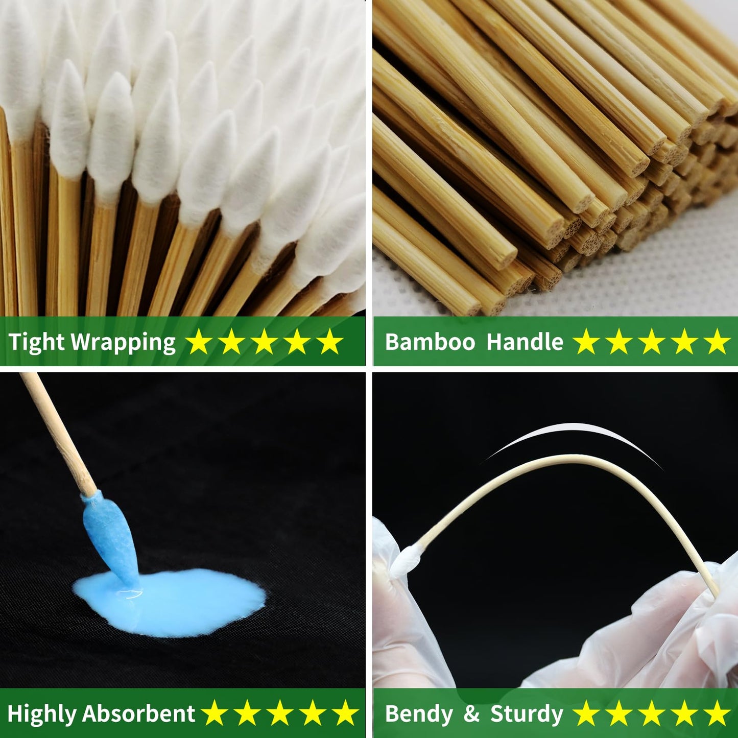 ILANSIN Gun Cleaning Patches+ Gun Cleaning Swabs+ CLP Oil, All in One Gun Lubrication,6" Long Cotton Swab,Lint Free Gun Cleaning Cloth, Fit All Caliber Firearms,Gun Cleaning Supplies Storage in Box