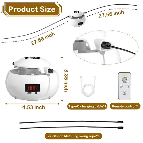 lfcforldx Smart Jump Rope, Fitness Skipping Rope, Free your hands, Workout Jump Ropes for Home Gym, Jumping Rope Counter for Exercise for Men, Women, Kids