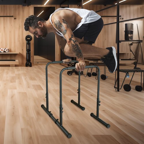 KWOJU Power Tower Dip Station Pull Up Bar Stand Adjustable Height Heavy Duty Multi-Function Fitness Training Equipment