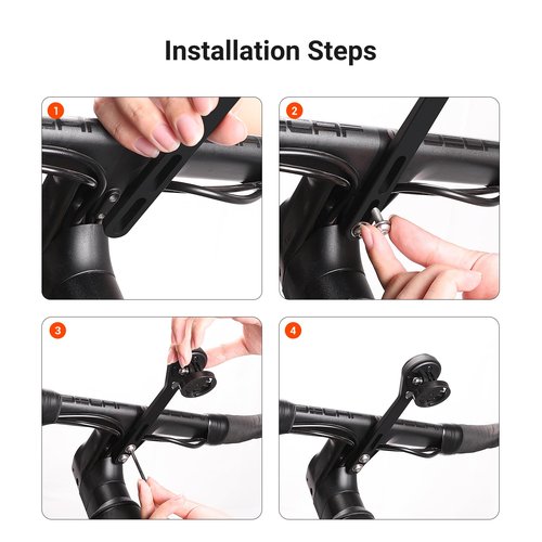 CooSpo Out-Front Bike Computer Extended Mount MT6S, Compatible for Cycling Computer Aero Integrated Handlebar, Compatible with Garmin Edge/Wahoo Elemnt/Bryton/iGPSPORT/GoPro Mount Adapter