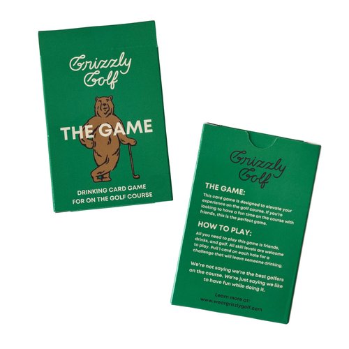 Golf Drinking Card Game for Golfers