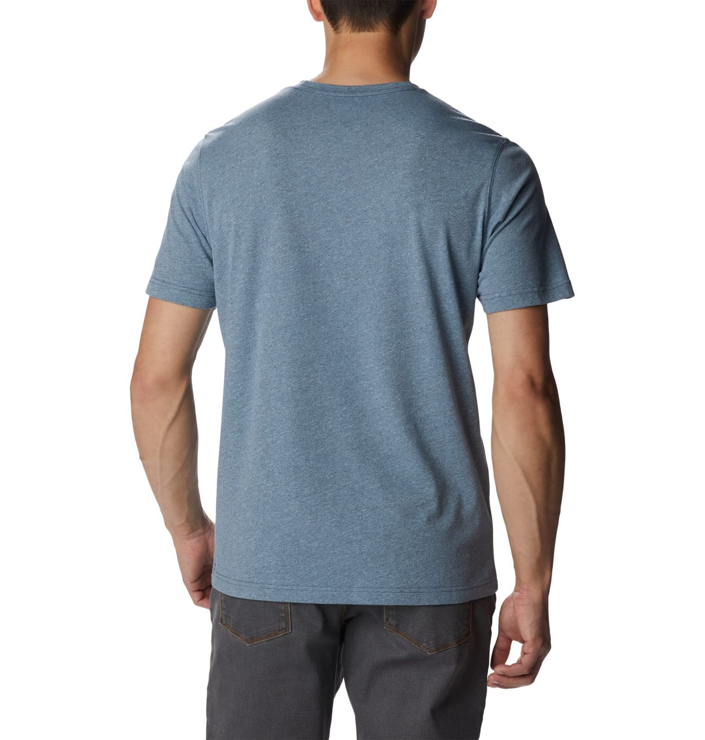 Columbia Men's Thistletown Hills Short Sleeve, Dark Mountain/Sky Blue, 6X Big