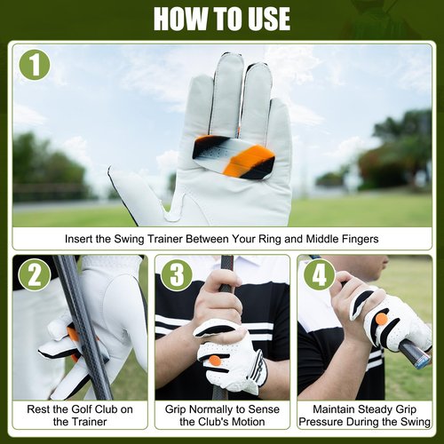 Golf Swing Trainer T Grip Aid, Golf Training Aid Correct Posture Club Swing Grip Pad, Golf Training Accessories - Golfer Beginner Accessories Tee Trainer