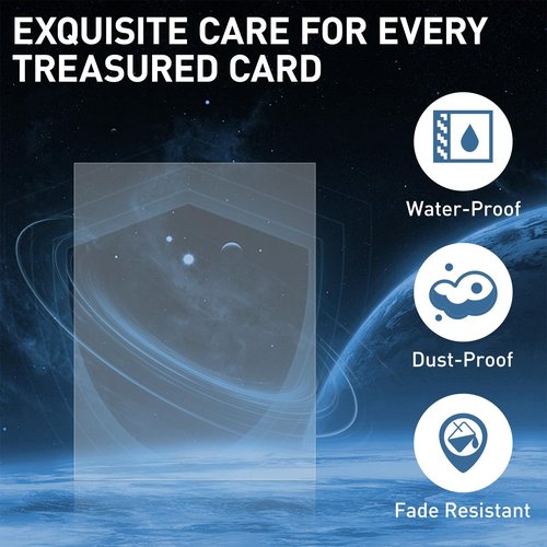 Card Sleeves,Trading Card Sleeve,300 Counts,Clear Plastic Card Protectors Fit for Baseball Card, Sports Cards, MTG Game Card Standard Cards (3.6" L x 2.6" W)