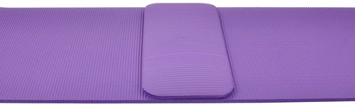 Fitvids All Purpose 1/2-Inch Extra Thick High Density Anti-Tear Exercise Yoga Mat and Knee Pad with Carrying Strap, Purple