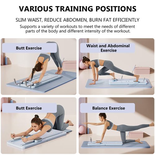 Pilates Board, Multifunctional Abdominal Board, Ab Core Trainer, Ab Trainer Machine, Ab Board, Exercise Board, Abs Workout Equipment, Core Workout Equipment (Purple)