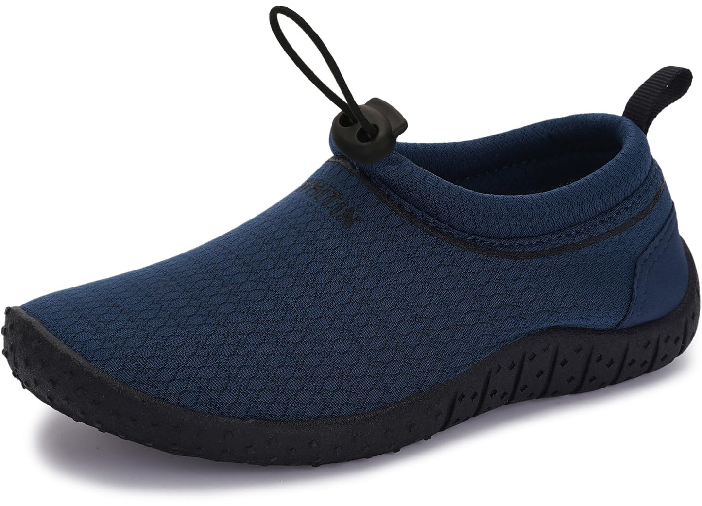 WHITIN Water Shoes for Little Kids Quick Dry Swim Barefoot Aqua Socks Beach Minimalist Size 2 Boys Girls Comfort Surfing Athletic Boating Running River Sneaker Navy Blue 32