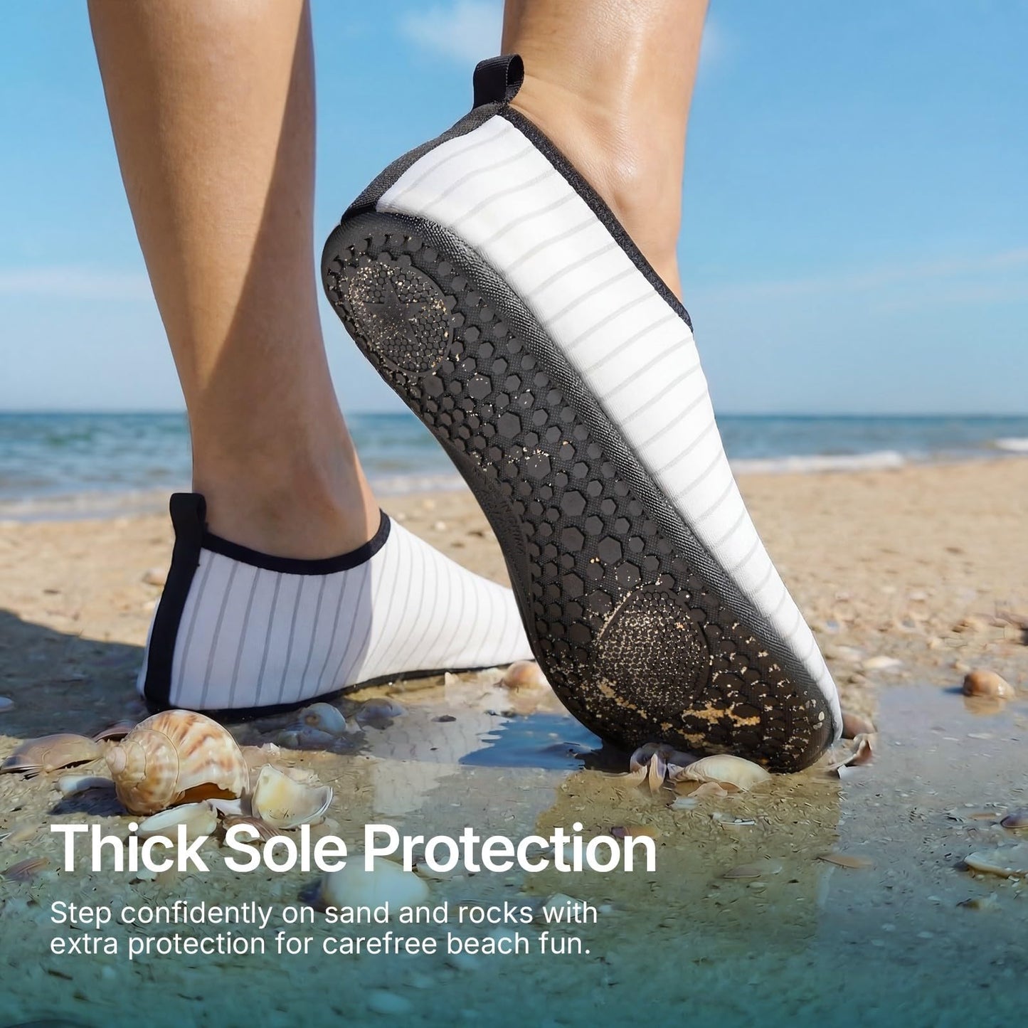 Water Shoes for Women Men Quick-Dry Aqua Socks Swim Beach Barefoot Yoga Exercise Wear Sport Accessories Pool Camping Must Haves Adult Youth Size