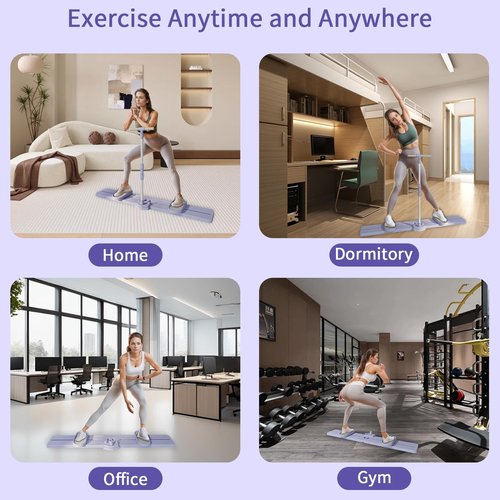 Lerpio Foldable Ski Machine Exercise Equipment, Simulated Ski Trainer, Thigh Master for Women, Home Leg Pelvic Floor Muscle