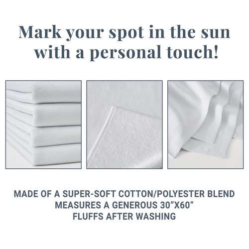 Let's Make Memories Personalized Kids Beach Towel - Custom Monogram & Name with Fun Beach Designs - Soft Cotton/Poly Blend - 60"x30" - Name and Initial Monogram - Standard Size - Crab