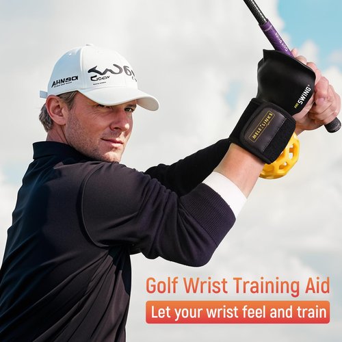 MELE LINKS Golf Swing Trainer, Golf Training Aid, Golf Wrist Training Aid, Golf Swing Training Aid, Golf Training Aids, Golf Swing Trainers, Essential Swing Posture Corrector for Beginners #A