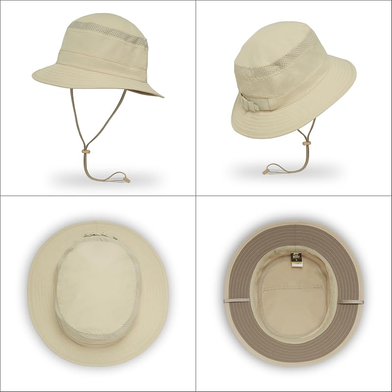 Sunday Afternoons Solar Bucket Hat UPF 50+ Cream Large - Outdoor Sun Protection