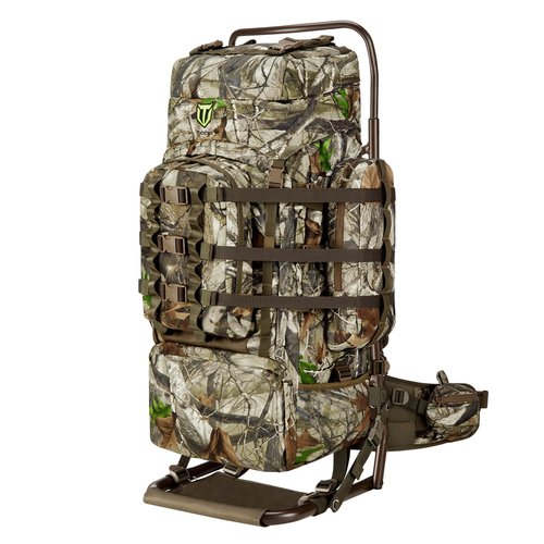 TIDEWE Hunting Backpack 5500cu with Frame and Rain Cover for Bow/Rifle/Pistol (Next Camo G2)