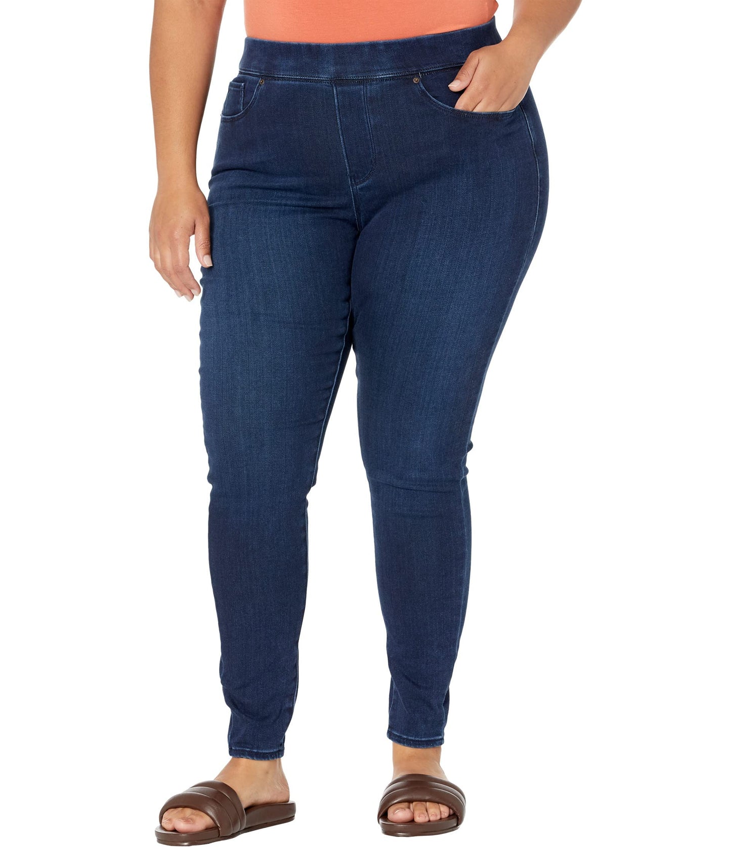 Levi's Women's Plus-Size Shaping Leggings, Just Joking-Dark Indigo (Waterless), 40