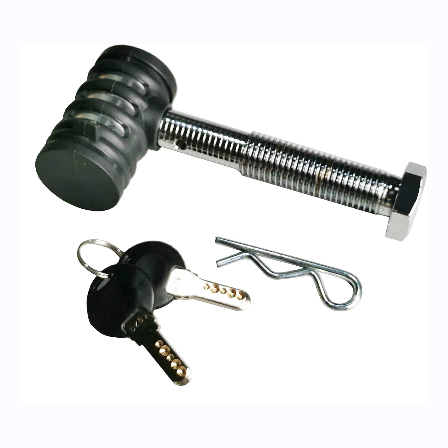 MaxxHaul 50376 Threaded Hitch Locking Pin for MaxxHaul Models 70210, 50250 & 50606 Bike Racks with Compatible Parts ONLY, M16 Threaded pin Works on The 2" receivers Less Than 3.3" Wide